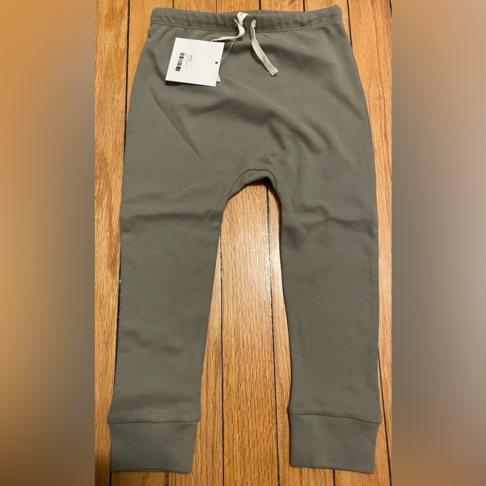 Quincy Mae Basil Drawstring Pant 4-5Y New With Tags